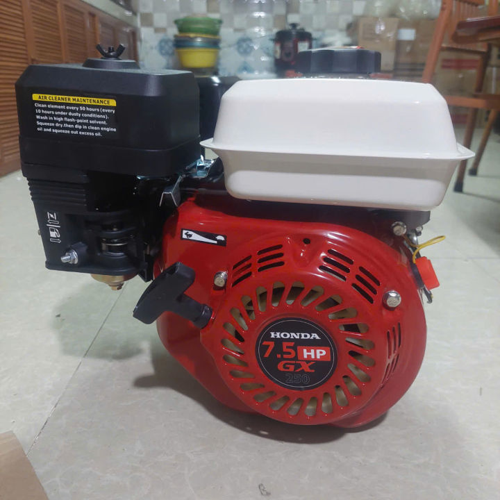 Động cơ chạy xăng Honda 7.5hp, động cơ chạy xuồng, thiết kế cần giật tiện lợi