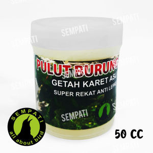 SEMPATI Pulut Burung Getah Karet Asli 50 GRAM Lem Super Rekat Lengket Anti Lepas Jebakan Perangkap Pemikat Penjerat Kaki Tubuh Hewan Burung Tupai Dll PLTSEM