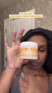 Glo Melanin ing Face Cream – Hydrating Daily Moisturizer for Radiant Even-Looking Skin – Vegan Paraben-Free Formula for a thy Glow (2 oz)