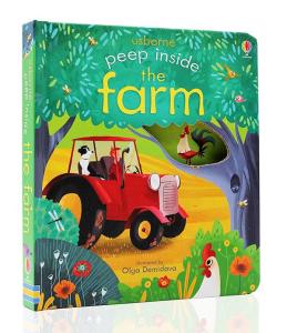 Usborne Books Peek Inside the Farm Board book by Anna Milbourne Original English books