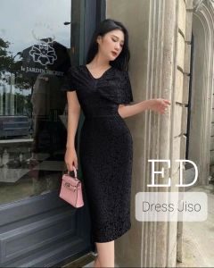 DRESS JISOO NATAL TERBARU / Dress Pesta cantik / Fashion Natal Wanita / Terbaru Termurah Bisa COD