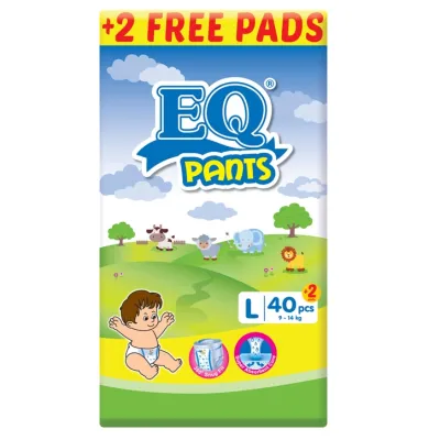 EQ Dry Pants Jumbo Pack Large 40s - Pants Baby Diapers