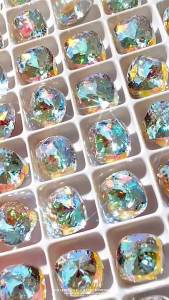 Nail Art Chunky Square Rhinestones k9 Multi-faceted Birds Nest Internet Celebrity Colorful High Shine Pointed Bottom Rhinestones Wholesale Nail Decorations