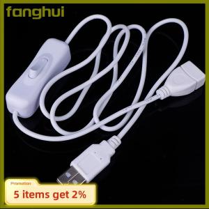 fanghui 1 cái 1m cáp USB với switch on off cáp mở rộng chuyển đổi cho USB đèn USB FAN