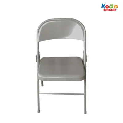 KOOMSQUARE เก้าอี้เหล็กพับได้ มีพนักพิง เก้าอี้ เก้าอี้สำนักงาน เก้าอี้พับได้ เก้าอี้เหล็ก เหล็กทั้งตัว รุ่น808H เก้าอี้ลานเบียร์ เก้าอี้สนาม