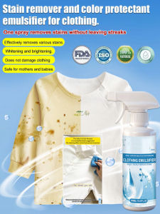 【One Spray For Stain Removal Without Marks】Clothing Stain Removal Stain Remover For Clothes Cleans Stains On Clothes Protects Colors Leaves Fragrance Daily Household Clothes Care Product
