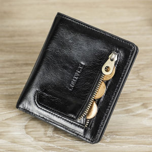 Genuine Leather Slim Wallet Women RFID Card Holder Mini Coin Purse Money Clip Ultra Thin Small Mini Wallets Female Fashion Money Bags