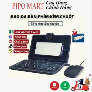 Bao Da Bàn Phím + Chuột Cho Hệ Điều Hành Android Có Thể Điều Chỉnh Kích Cỡ Từ 4 - 8 Inch- Chơi Được Tất Cả Game đang Hot Hiện nay Rất Ổn Định - Bảo Hành Lỗi 1 Đổi 1 Bởi Pipo Mart