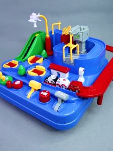 2026 Racing Rail Car Model Educational Toys Children Track Adventure Game Brain Mechanical Interactive Train Animals Space Rocket Toy