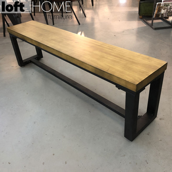 Lofthome Industrial Pine Wood Dining Bench CLASSIC DINING ROOM