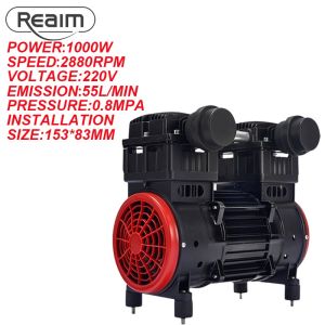 REAIM Oil Free Air Compressor Heads Type Heavy Duty Professional Power Tools Airpump
