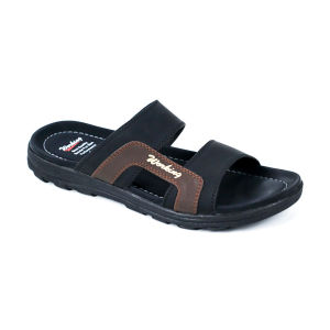 Sandal Slide Pria Bahan Kulit Working W-01 Sandal kasual pria dewasa Sandal Selop