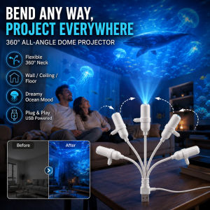【Creative Projection Light】 Deep Sea Theme Night Lamp for Kids Bedroom Decor Underwater World Soft GlowProjection Soothing Visual Effect / Relaxing Night Light