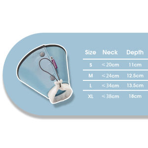 HamshMoc Pet E Collar Lightweight High Strength EVA Adjustable Reflective For Cats Dogs