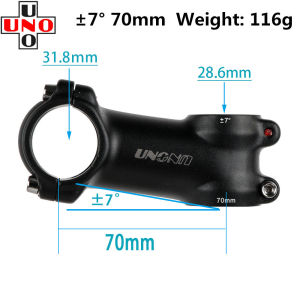 UNO Stem 7°/17°/25°/35° Ultralight Aluminum Alloy 6061-T6 Material Bicycle Handlebar Stem