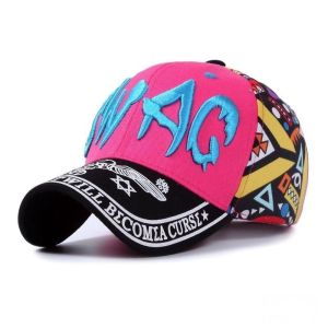 SERENEGLOW Thời trang dạo phố Mũ bóng chày với logo Swag thêu và các mẫu hình học cho bảo vệ khỏi ánh mặt trời