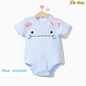 【SG Ready Stock现货】Baby Rompers Short Sleeve Toddler Jumpsuit Fashion Cartoon Newborn Cute 100% cotton宝宝新生儿超透气薄款连体衣爬行衣纯棉材质吸汗舒服