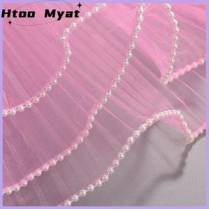 tantuoye กระดาษห่อดอกไม้เส้นคลื่นขนาด28ซม. X 1ม. บรรจุภัณฑ์ช่อดอกไม้ผ้าลูกไม้ตาข่าย