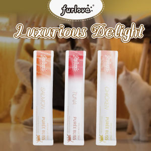 FURLOVE  1฿1บทความ ！ขนมแมวเลียโซเดียมต่ำ รสกลมกล่อม 15กรัม