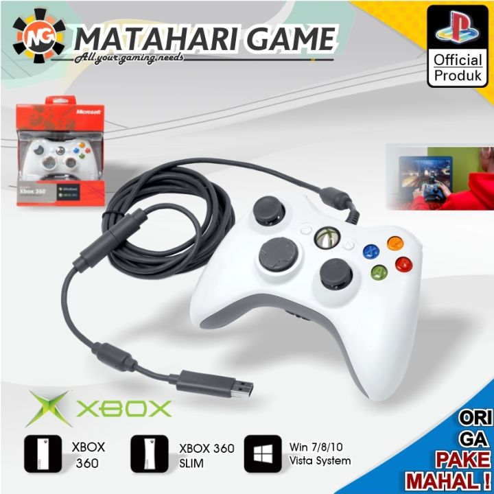 Stick Stik Wired Microsoft XBOX 360 Original Pabrik Support Xbox 360