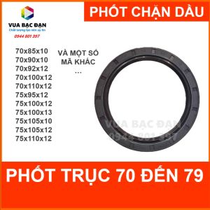 Phốt chặn dầu nhớt OEM trục 70-79 đủ size 70x90x10 70x92x12 70x92x12 70x100x12 70x110x12 75x95x12 75x100x13 75x105x10 75x110x12 70x95x12