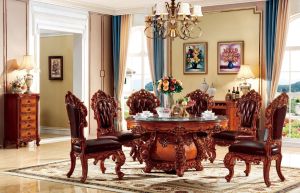 Euro | France UK stylish royal dinning table set dining chair solid wood table completely handmade 欧式法式英式美式高端手工餐桌椅定制(ETA:1.5mth)