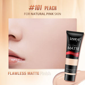 Foundation Cair Matte SANIYE Poreless Liquid Foundation Dengan Pelembab 3 Warna Full Coverage R1157