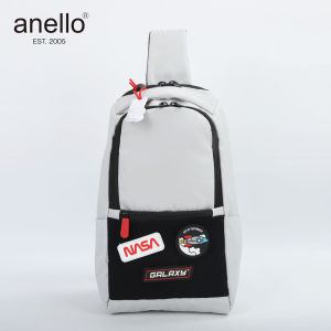 แบบใหม่ anello x NASA กระเป๋าคาดอก แฟชั่น A940 ใส่ได้ทุกเพศทุกสไตล์ ช่องเยอะใส่ของได้เยอะ ผ้ากันน้ำ พร้อมส่ง