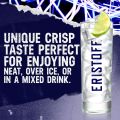 ERISTOFF Premium Vodka - 700ml / 70cl, 37.5% ABV - Charcoal Filtered, Triple Distilled Vodka Spirit. 