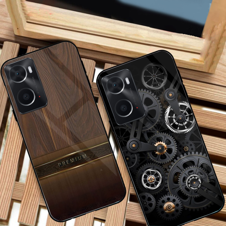 Ốp Lưng OPPO A57,A76, A77S A96, REALME 9I mặt kính cường lực cao cấp ...