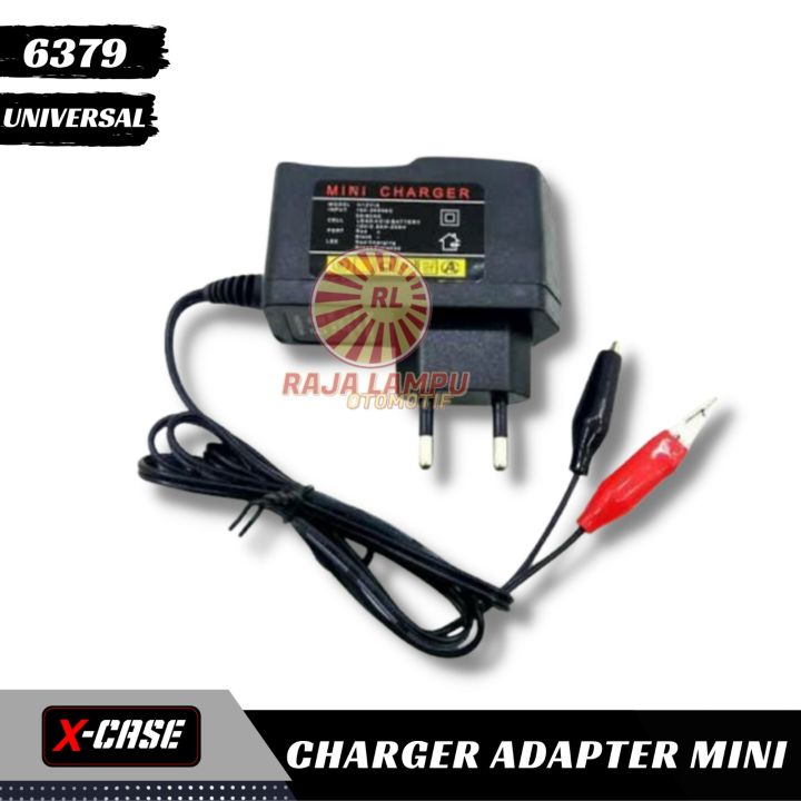 Adaptor Mini Charger Aki ACCU 12V Adaptor Tester Universal / Adaptor ...