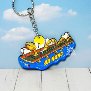 Móc khóa lưu niệm Địa Danh Việt Nam chất liệu Gỗ - Vietnamese Wooden Keychains