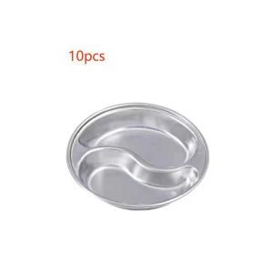 10pcs Sauce Container Stainless Piring Sambal Stainless Tempat Sambal Sauce Dish Stainless Piring Saus