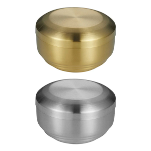 Double Walled Stainless Steel Rice Bowl With Lid To Keep Warm And Prevent Spills Insulated Soup Bowl Container