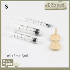1/3/5/10/30ml Pet Feeding Syringe With Silicone Pacifier Pet Nipple Feeder Sryinge