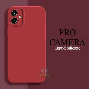 Casing Case Samsung A04 Softcase Liquid Silicone Pro Camera Macaron Premium Cover Protector