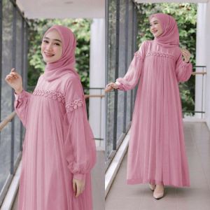 GAMIS NURAINI KRANCANG / GAMIS KONDANGAN / BAJU MUSLIM WANITA / PAKAIAN MUSLIMAH / BISA COD