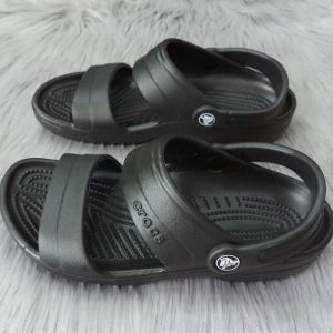 Sandal cross nam roomy fit đi mưachuẩn xuất xịn full box đúc liền khối màu đen