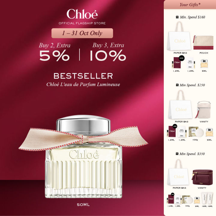 タイムセール⭐︎【超新品・未使用】Chloé Eau de Parfum 75ml Chloé Ladies Lumineuse EDP Spray 1.7 oz Fragrances