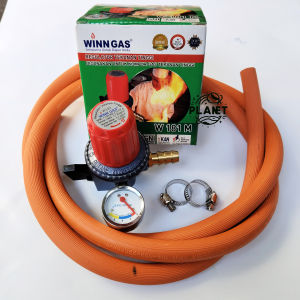 Paket Regulator Winn Gas Tekanan Tinggi W181 meter + Selang (Bonus 2 Klem)