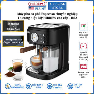 Máy pha cà phê Espresso chuyên nghiệp thương hiệu Mỹ HiBREW H8A áp suất 19bar - Hàng Nhập Khẩu