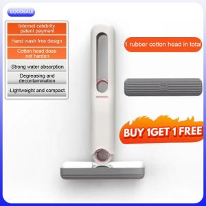 【BUY 1 GET 1】 Portable Squeeze Mop Cleaning Mop Mini Handheld Sponge Mop Bathroom Car Window Glass Sponge Household Multifunctional Cleaning Tool Goodsale