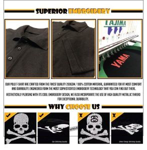 Promosi Hebat Sulam Qq Bangladesh Flag Cool Logo Polo Embroidery Baju Lelaki Perempuan Polo Tee!! 100% Cotton Bng2