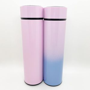 Sweet Pink LED Temperature Display 304 Stainless Steel Vacuum Flask Thermos