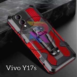 Case Hp Untuk Vivo Y17s New Casing Hp Kickstand Armor Belt Clip Terbaru