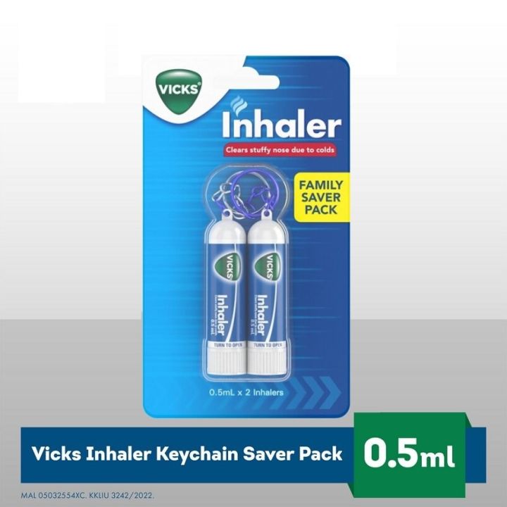 VICKS Inhaler かわいいキーホルダー 2pcs Vicks Inhaler (12 Sticks