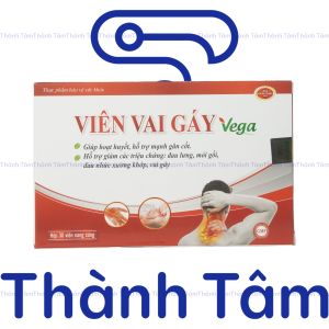 (Đỏ) Viến uống VIÊN VAI GÁY VEGA ĐỎ 30V giảm đau mỏi vai gáy thoái hóa cột sống đốt sống