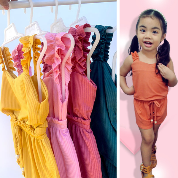 Terno For Kids Sleeveless Sando Blouse Tops And Short Ootd For Girls