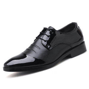 SENSIPIC#Formal shoes for men British black lace-up shoes casual formal leather shoes Wedding shoes