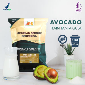 Bubuk Minuman Avocado Plain Tanpa Gula 1 kg - Serbuk Premium Alpukat JPS [plain-fruit]